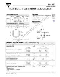 SI4916DY-T1-GE3 Datasheet Cover