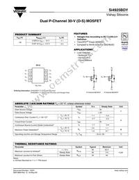 SI4925BDY-T1-GE3 Datasheet Cover