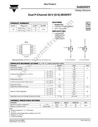 SI4925DDY-T1-GE3 Datasheet Cover