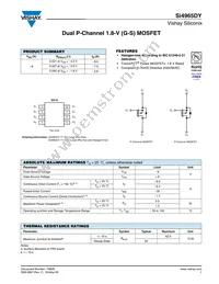 SI4965DY-T1-GE3 Datasheet Cover