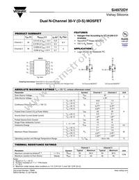 SI4972DY-T1-GE3 Datasheet Cover