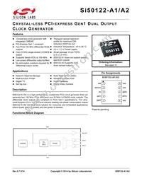 SI50122-A2-GMR Datasheet Cover