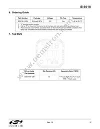 SI5018-B-GM Datasheet Page 17