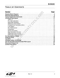 SI5020-B-GMR Datasheet Page 3