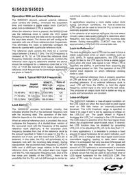 SI5023-BM Datasheet Page 14