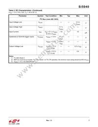 SI5040-D-GMR Datasheet Page 7