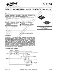SI5100-F-BC Datasheet Cover