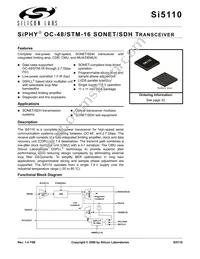 SI5110-H-BL Datasheet Cover