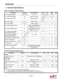 SI52142-A01AGM Datasheet Page 4