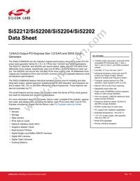 SI52204-A02AGMR Datasheet Cover