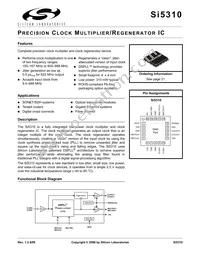 SI5310-GM Datasheet Cover