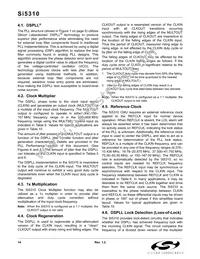 SI5310-GM Datasheet Page 14