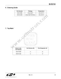 SI5310-GM Datasheet Page 21