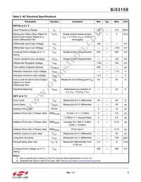 SI53156-A01AGMR Datasheet Page 5