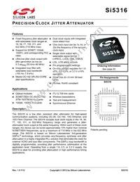 SI5316-B-GM Datasheet Cover