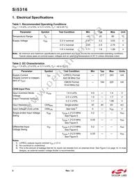 SI5316-B-GM Datasheet Page 4