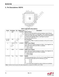 SI5316-B-GM Datasheet Page 16