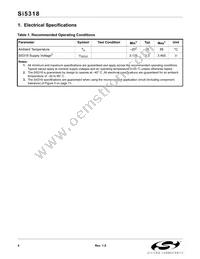 SI5318-F-BCR Datasheet Page 4