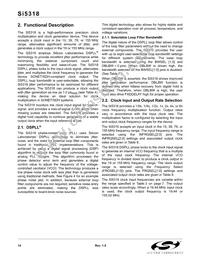 SI5318-F-BCR Datasheet Page 14