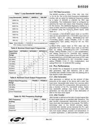 SI5320-F-BC Datasheet Page 17