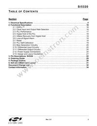 SI5320-H-BL Datasheet Page 3