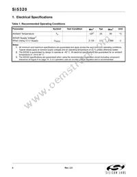 SI5320-H-BL Datasheet Page 4