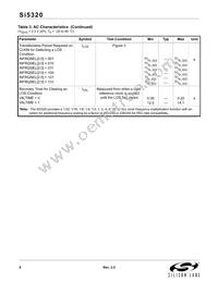 SI5320-H-BL Datasheet Page 8