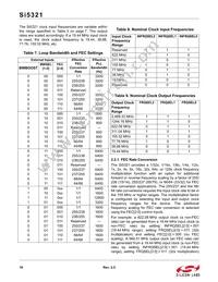 SI5321-G-BC Datasheet Page 18