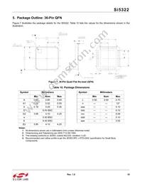 SI5322-B-GM Datasheet Page 19