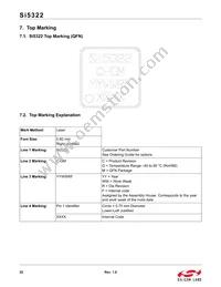 SI5322-B-GM Datasheet Page 22