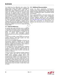 SI5324A-C-GMR Datasheet Page 20