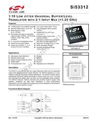 SI53312-B-GMR Datasheet Cover