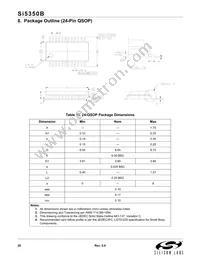 SI5350B-A-GUR Datasheet Page 20