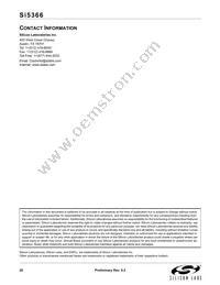 SI5366-B-GQ Datasheet Page 20