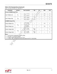 SI5375B-A-BL Datasheet Page 7