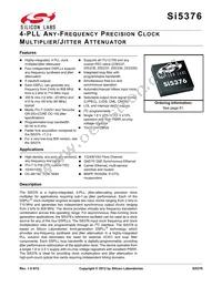 SI5376B-A-BL Datasheet Cover