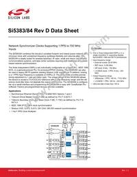 SI5383A-D08447-GM Datasheet Cover