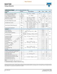 SI5471DC-T1-GE3 Datasheet Page 2