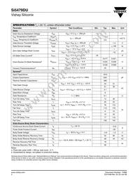 SI5479DU-T1-GE3 Datasheet Page 2