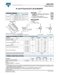 SI5511DC-T1-GE3 Datasheet Cover