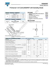 SI5855DC-T1-E3 Datasheet Cover