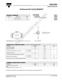 SI6410DQ-T1-GE3 Datasheet Cover