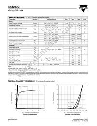 SI6423DQ-T1-GE3 Datasheet Page 2