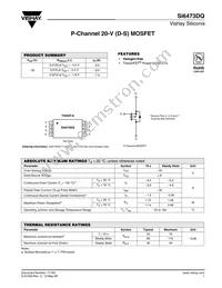 SI6473DQ-T1-GE3 Datasheet Cover