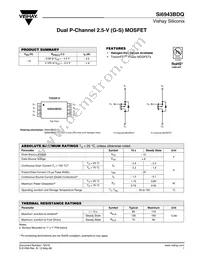 SI6943BDQ-T1-GE3 Datasheet Cover