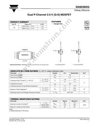 SI6963BDQ-T1-GE3 Datasheet Cover