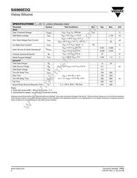 SI6966EDQ-T1-GE3 Datasheet Page 2