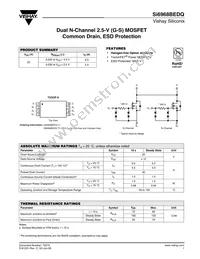 SI6968BEDQ-T1-GE3 Datasheet Cover