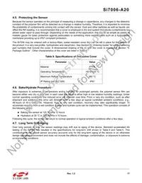 SI7006-A20-IMR Datasheet Page 17