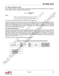 SI7006-A20-IMR Datasheet Page 21